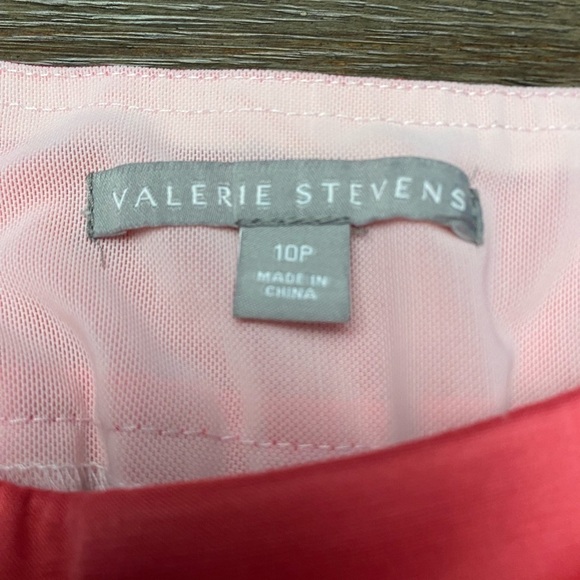 Valerie Stevens Pink Ankle Crop Capri Pants Faux Pockets Size 10P - Picture 5 of 9